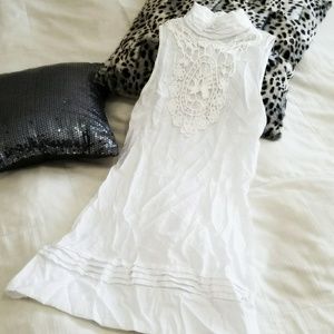 White Ruched Dress